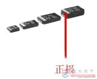 钽电容正负极性怎么判断，看横线与腿长短来区分