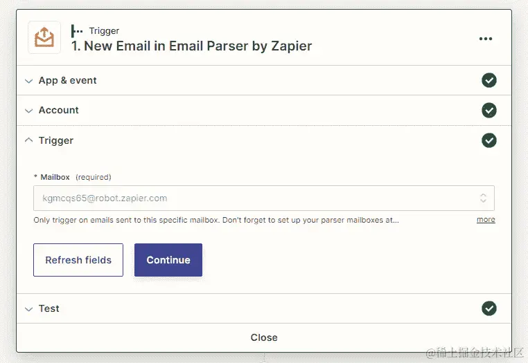 图 9.5 – 自定义新邮件触发事件概述