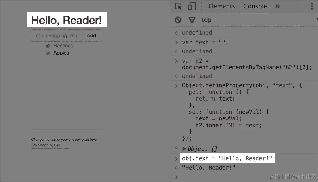 DefineProperty, getter 和 setter