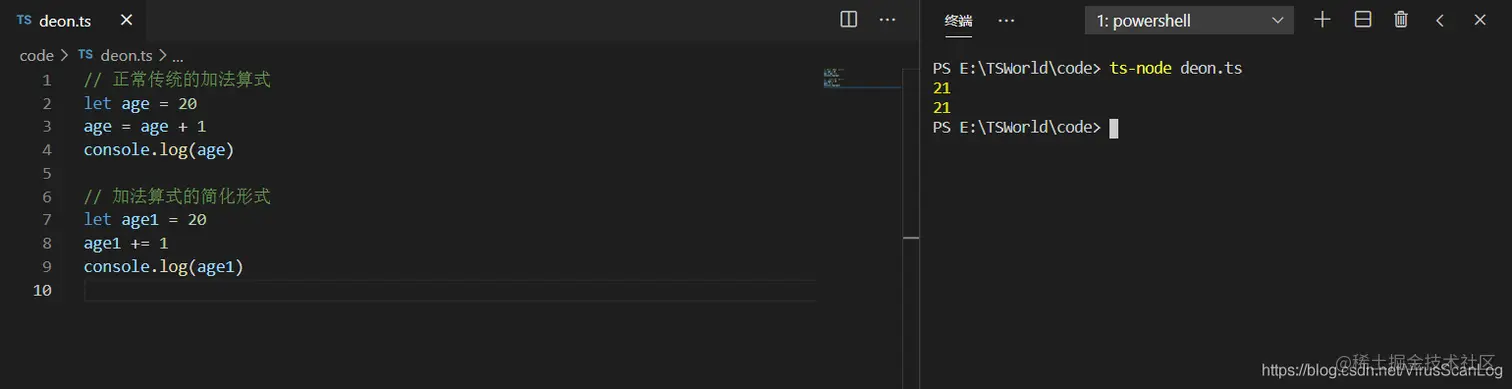 加号算式的简化形式