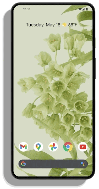 △ Android 12 中的默认开屏页