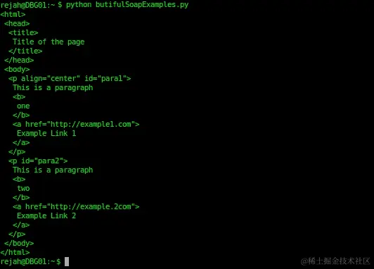 使用 BeautifulSoup 解析 HTML