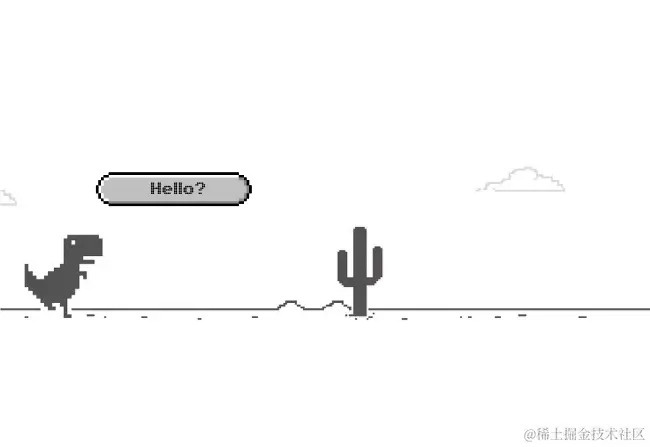 Image 1: Chrome dinosaur game