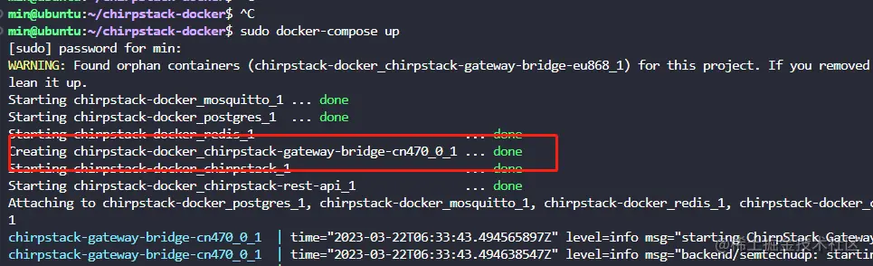 10Chirpstac再次配置