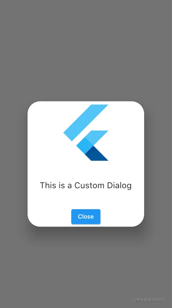 Flutter Rounded Corner Custom Dialog