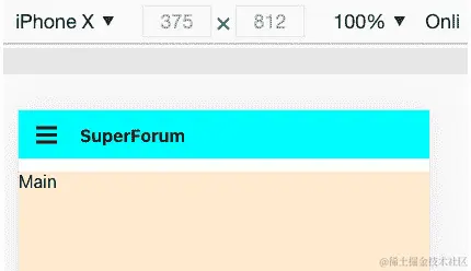 图 12.6 - 移动模式下的导航菜单