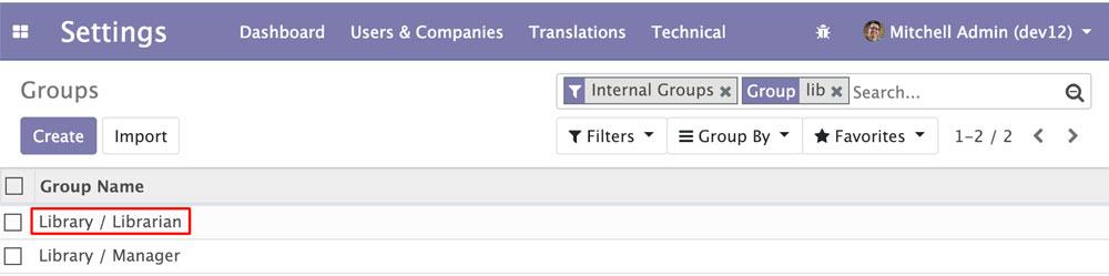 Odoo 12图书项目 Librarian