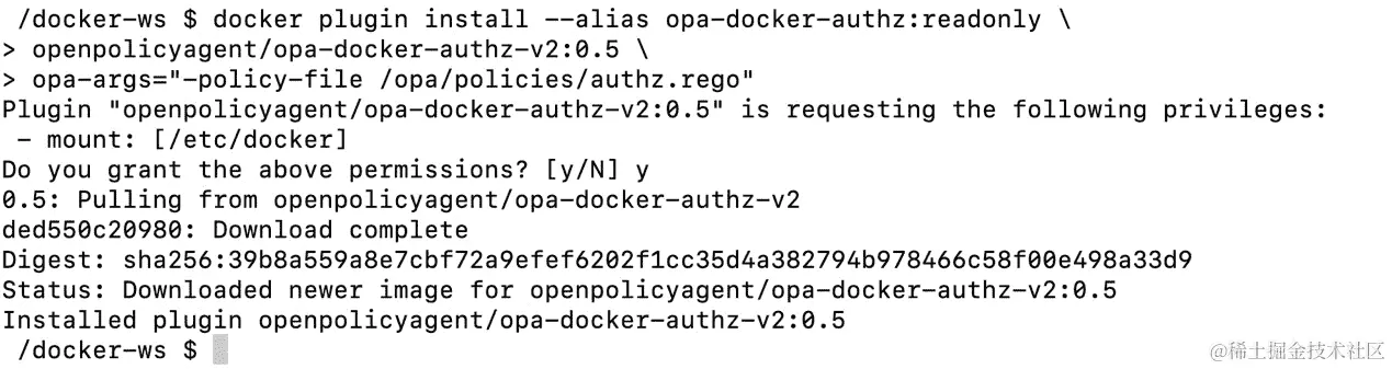 图 15.2：插件安装