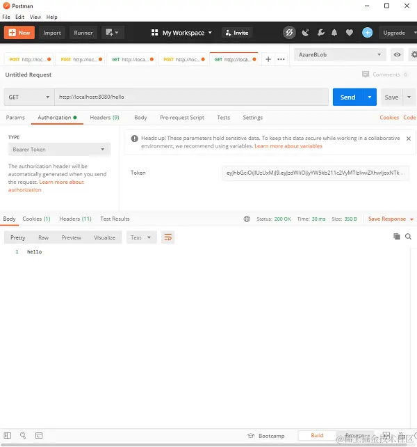 Postman Authorization Body