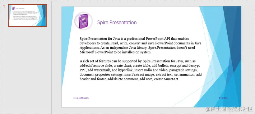 国产PPT格式控件Spire.Presentation功能演示：在 Java 中将 PowerPoint 转换为 HTML