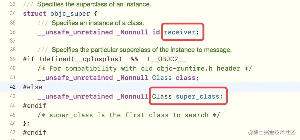 objc_super源码