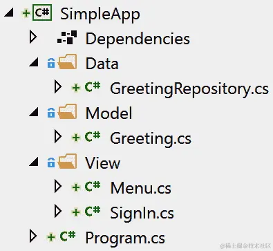 简单应用的项目布局