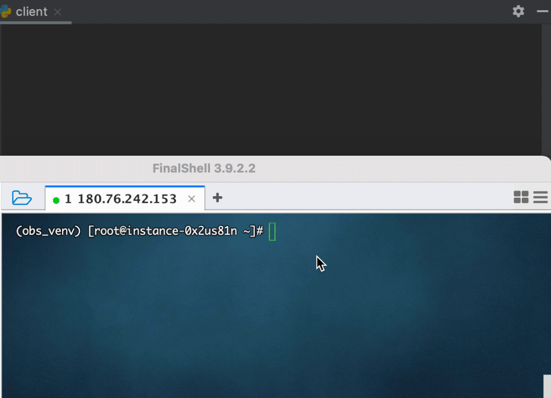 python实现两台不同主机之间进行通信（客户端和服务端）—