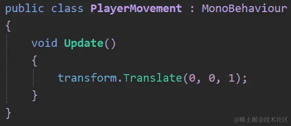 图 14.3 - 一个简单的向前移动脚本