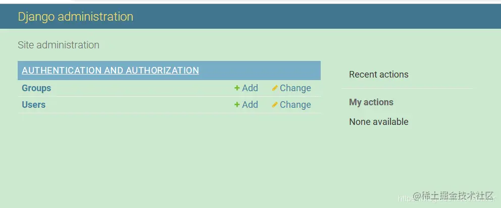 没有添加admin.site时