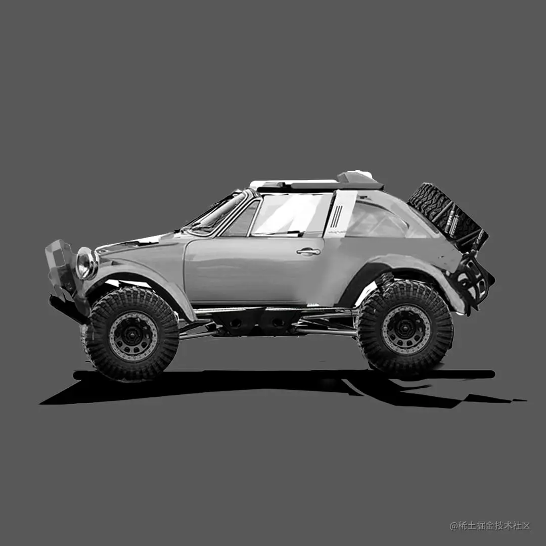 在Alchemy中绘制越野车草图 - 瑞云渲染