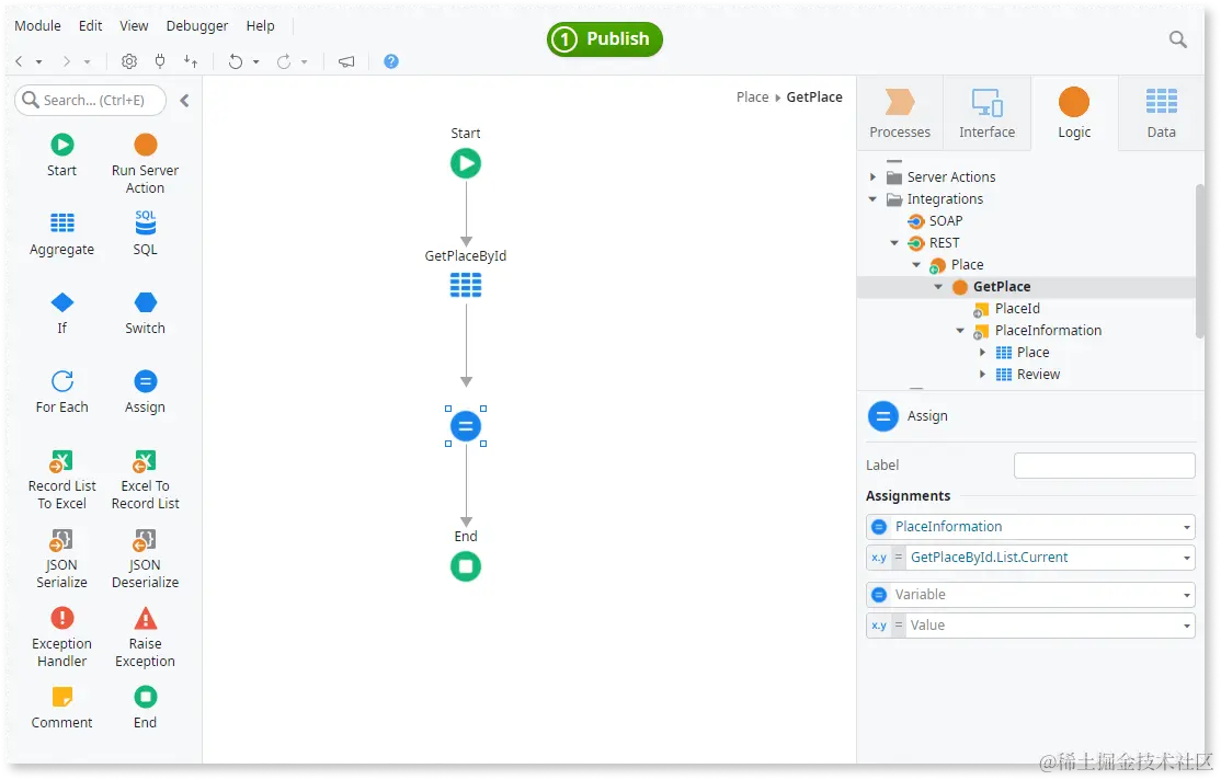 为输出参数赋值