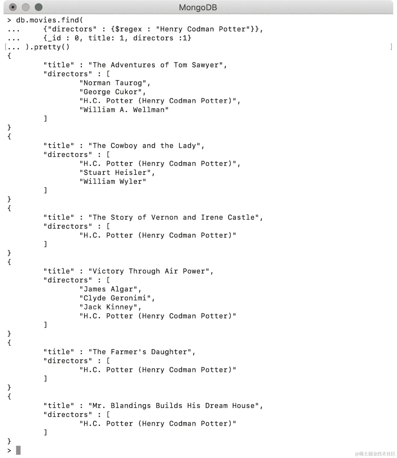图 6.21：显示导演的正确姓名