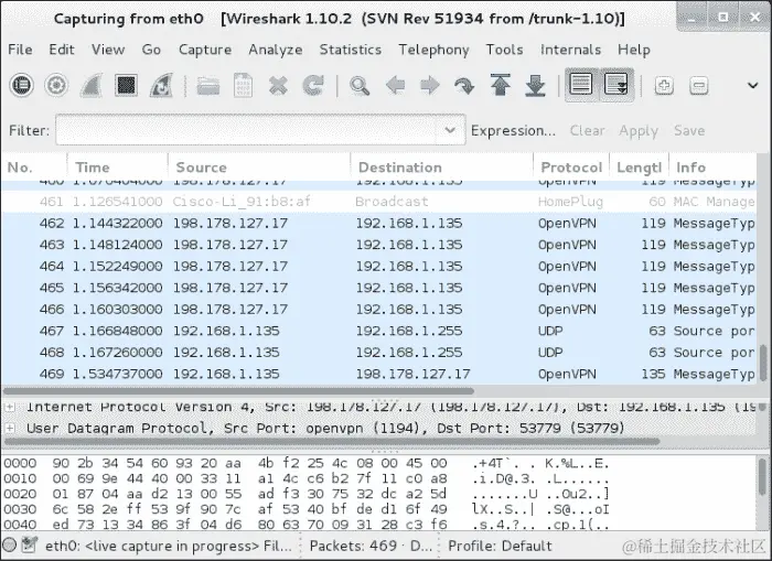 嗅探未加密的流量