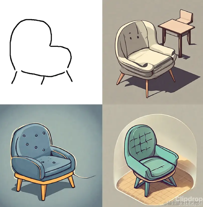 A comfy chair, Isometric style