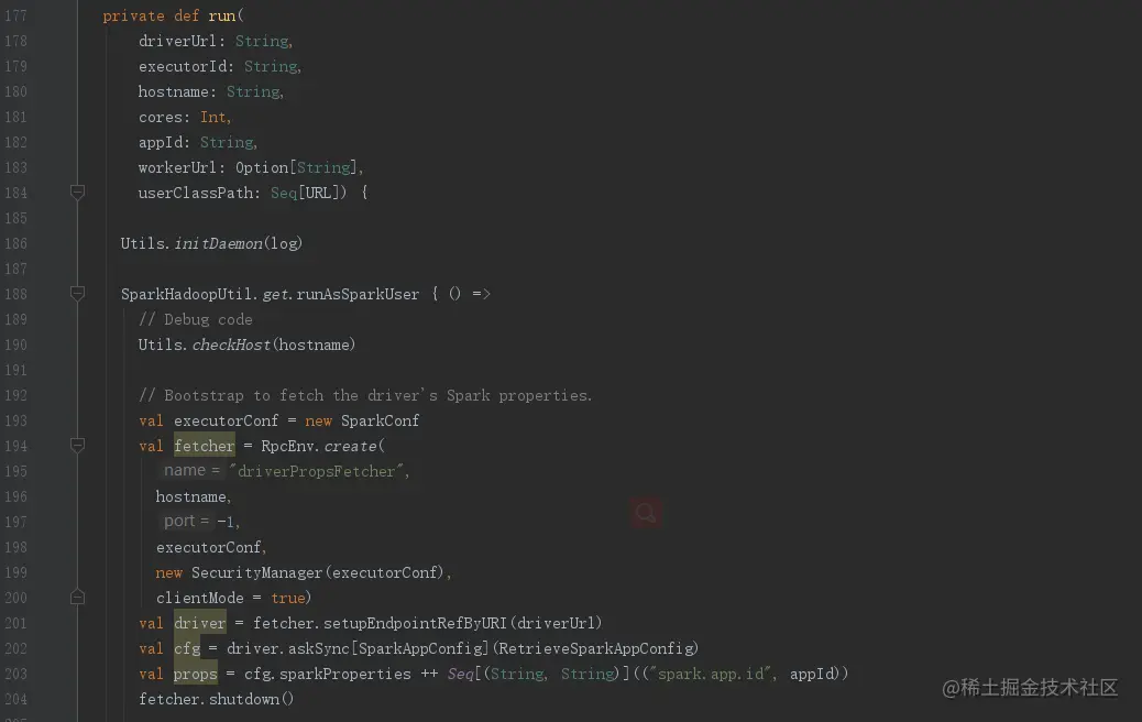 21-CoarseGrainedExecutorBackend-run()01