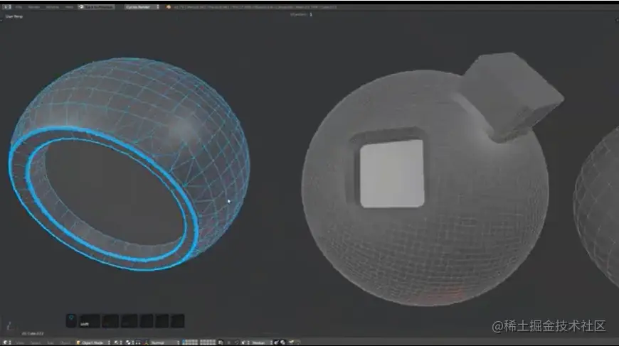 Blender机械建模插件MESHmachine:偏移