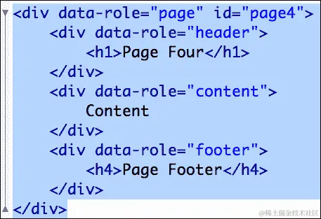 添加新的 jQuery Mobile 页面和对象