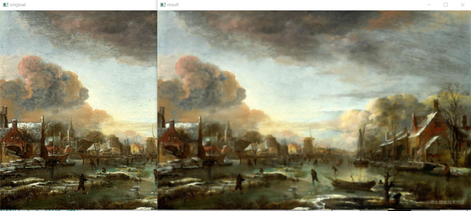 Python + OpencV median filter, maximum filter, and minimum filter