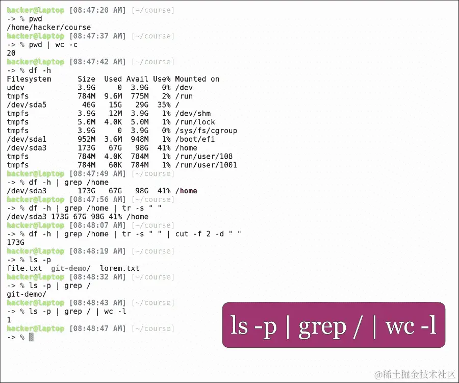 管道和子 shell-你的 shell 的盐和胡椒