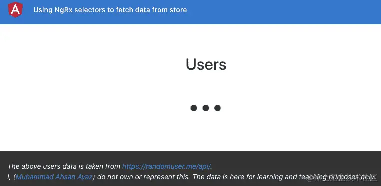 图 6.16 - 在 http://localhost:4200 上运行的 ngrx-selectors 应用程序