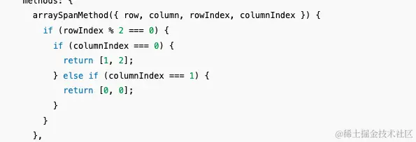 arraySpanMethod({ row, column, rowIndex, columnIndex }) {.png