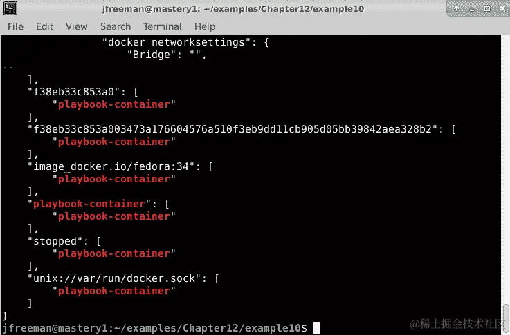 图 12.20 - 进一步探索动态清单脚本输出