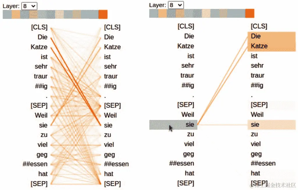 图 11.11 – 德语语言模型中的指代关系模式