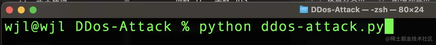 使用python运行攻击文件
