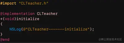 CLTeacher的+initialize方法