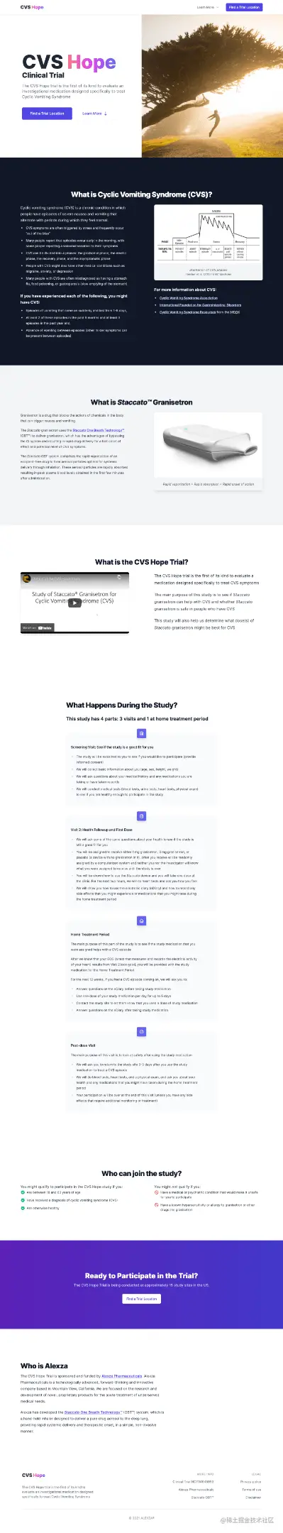 The design for cvshope.com, with header, footer, and various body sections.