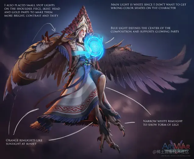 俄罗斯女战神渲染效果