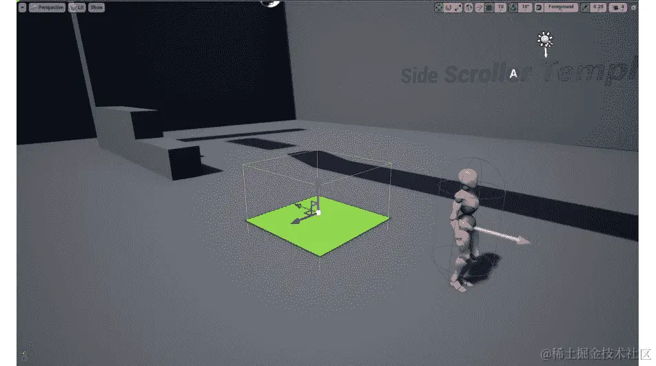 图 13.2：引擎和 AI 感知为可导航的区域轮廓