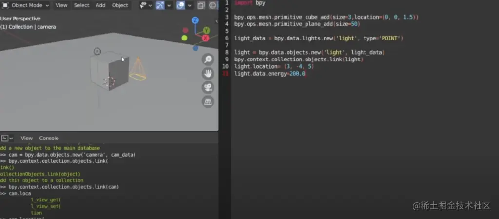 Blender 3D - 如何使用Python API在Blender中创建和渲染一个场景在这篇文章中，我将向你展示如何 - 掘金