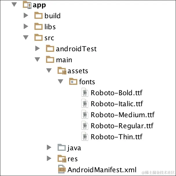 在 Android 中使用自定义字体