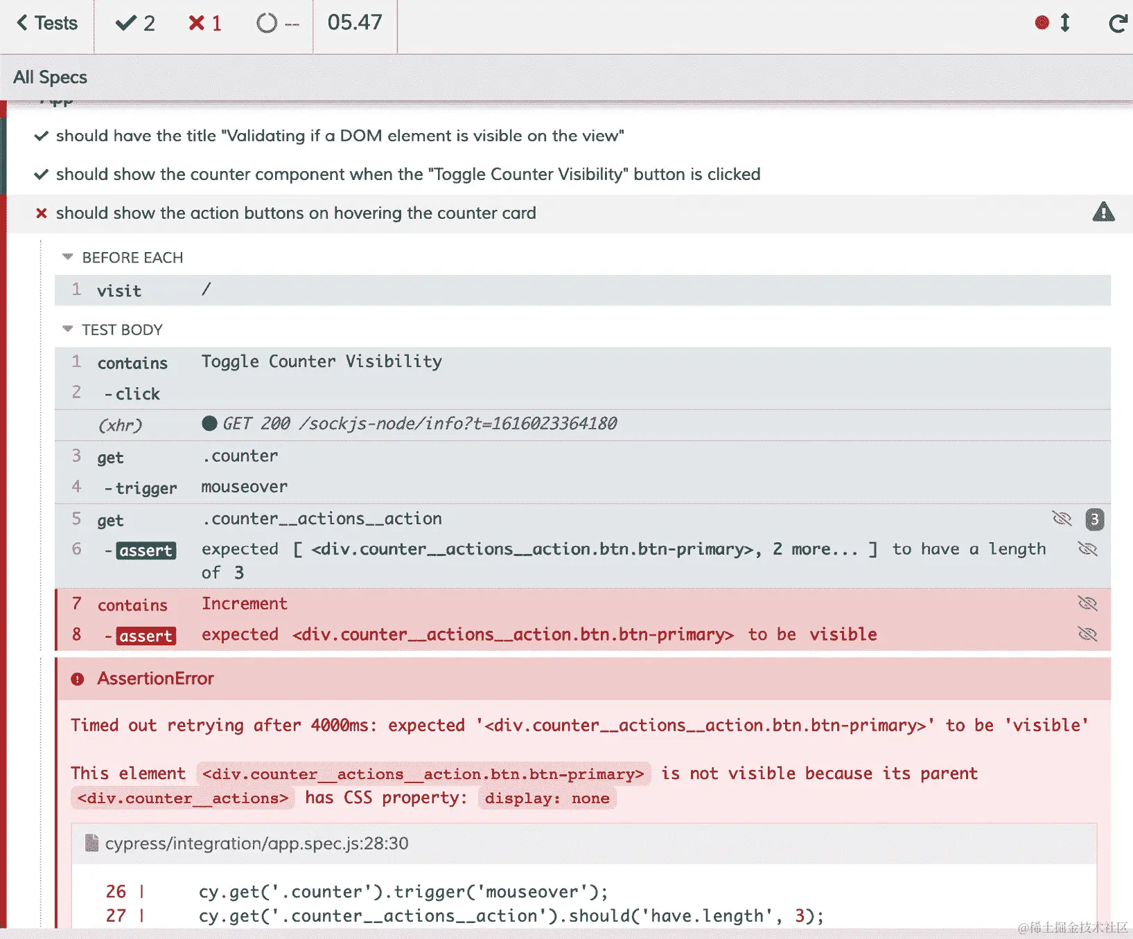 图 11.5–悬停时无法获取操作按钮