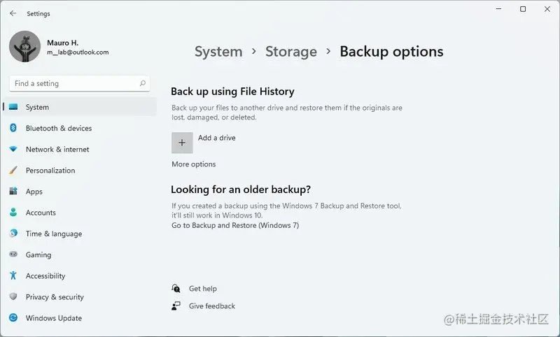 Windows 11 backup options