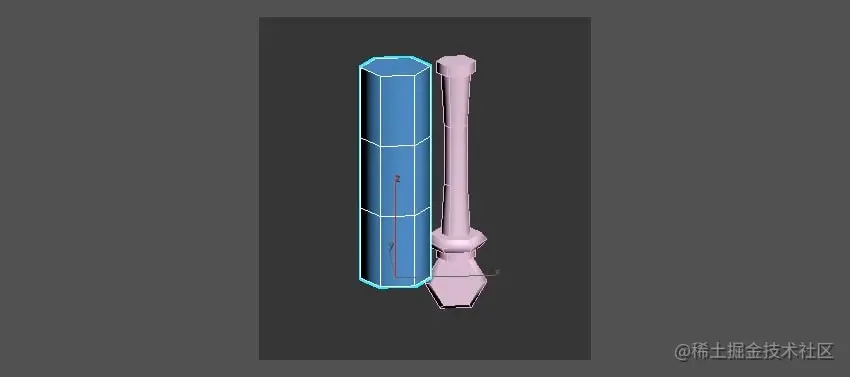 创建新的圆柱对象