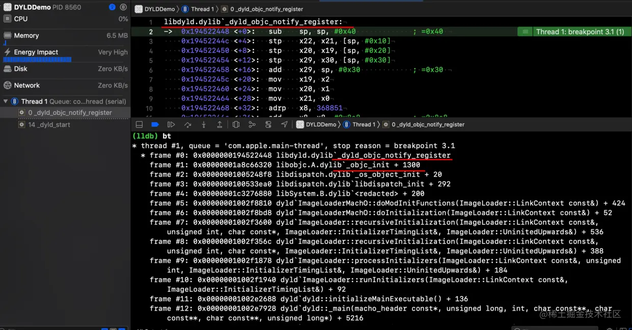 _dyld_objc_notify_register断点函数调用栈.png