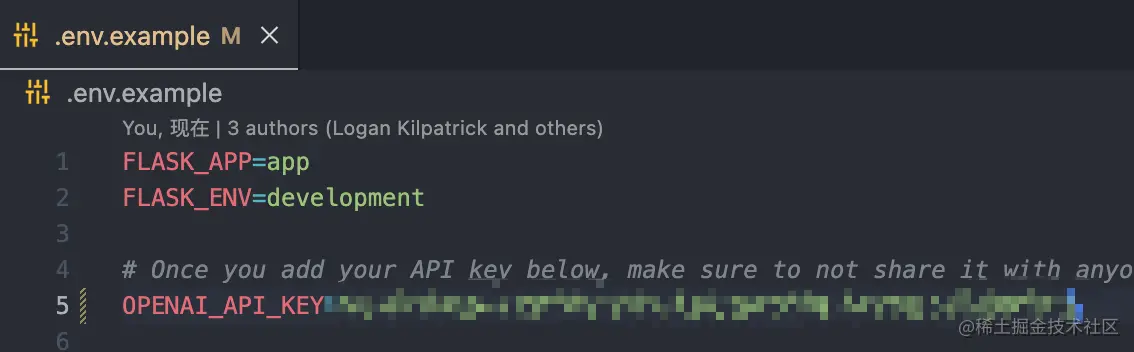 添加OPENAI_API_KEY