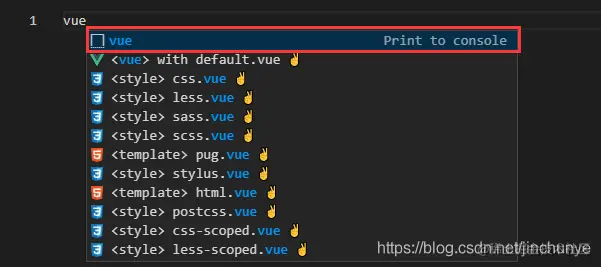 VSCode里Vue的模板生成