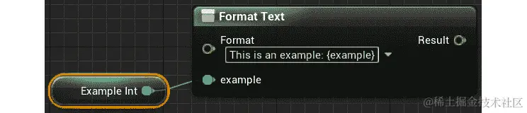 图 15.6：在这里，我们将一个示例整数传递到格式化文本中