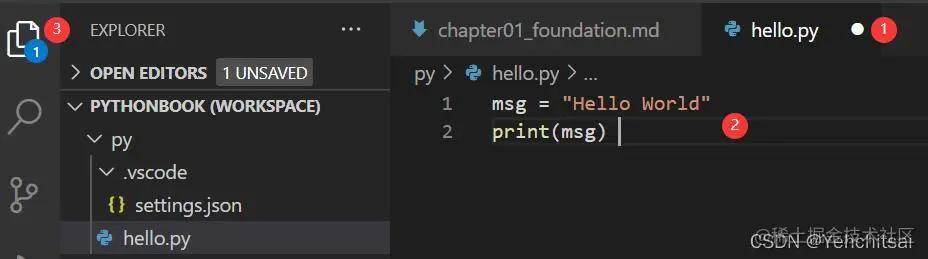  源代码文件编辑状况