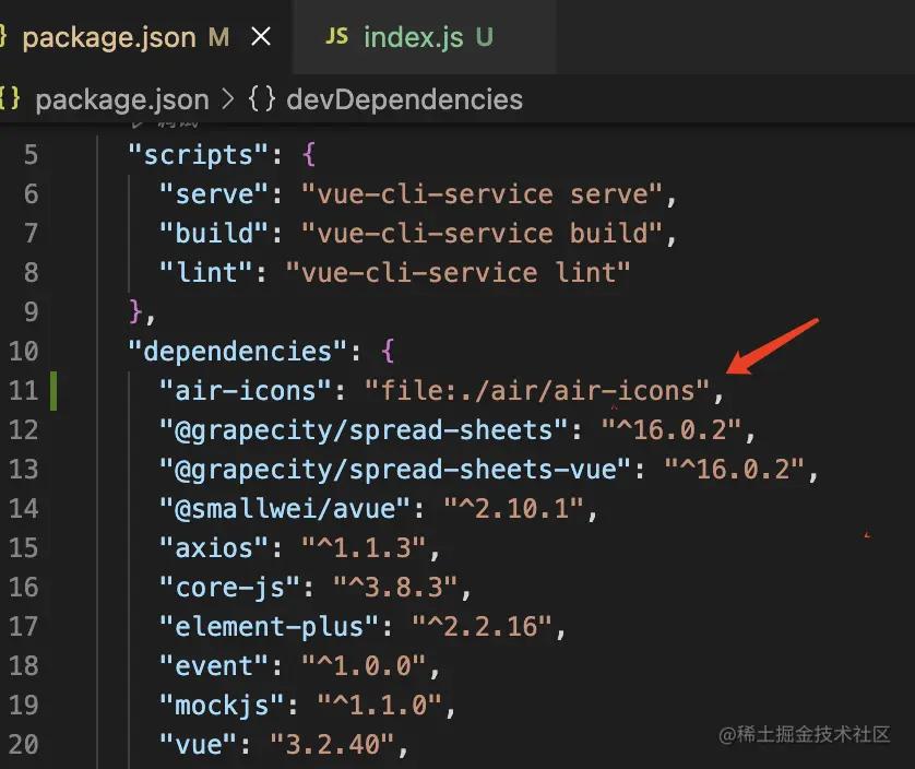 Package json dependencies file package json depende 