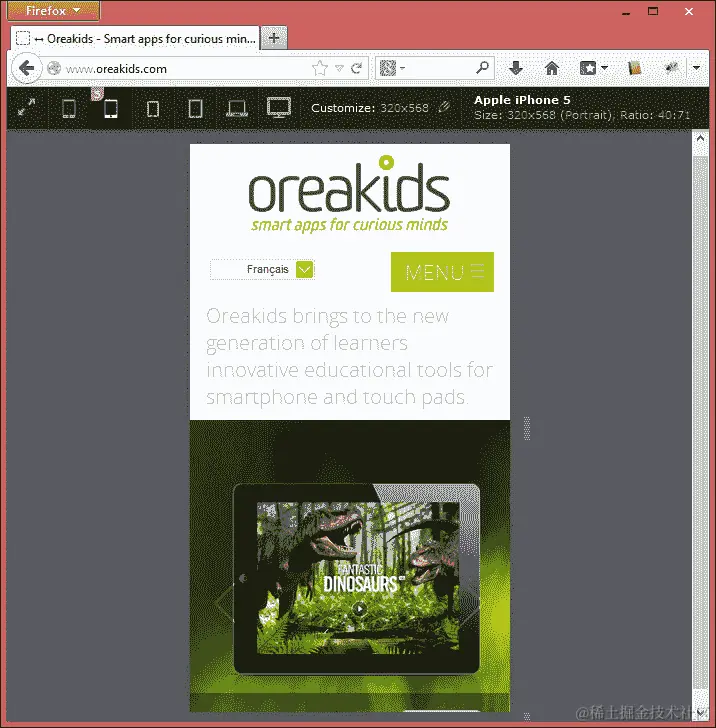 使用 Viewport Resizer 网站工具